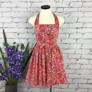 Armani Exchange Halter Floral Fit & Flare Dress